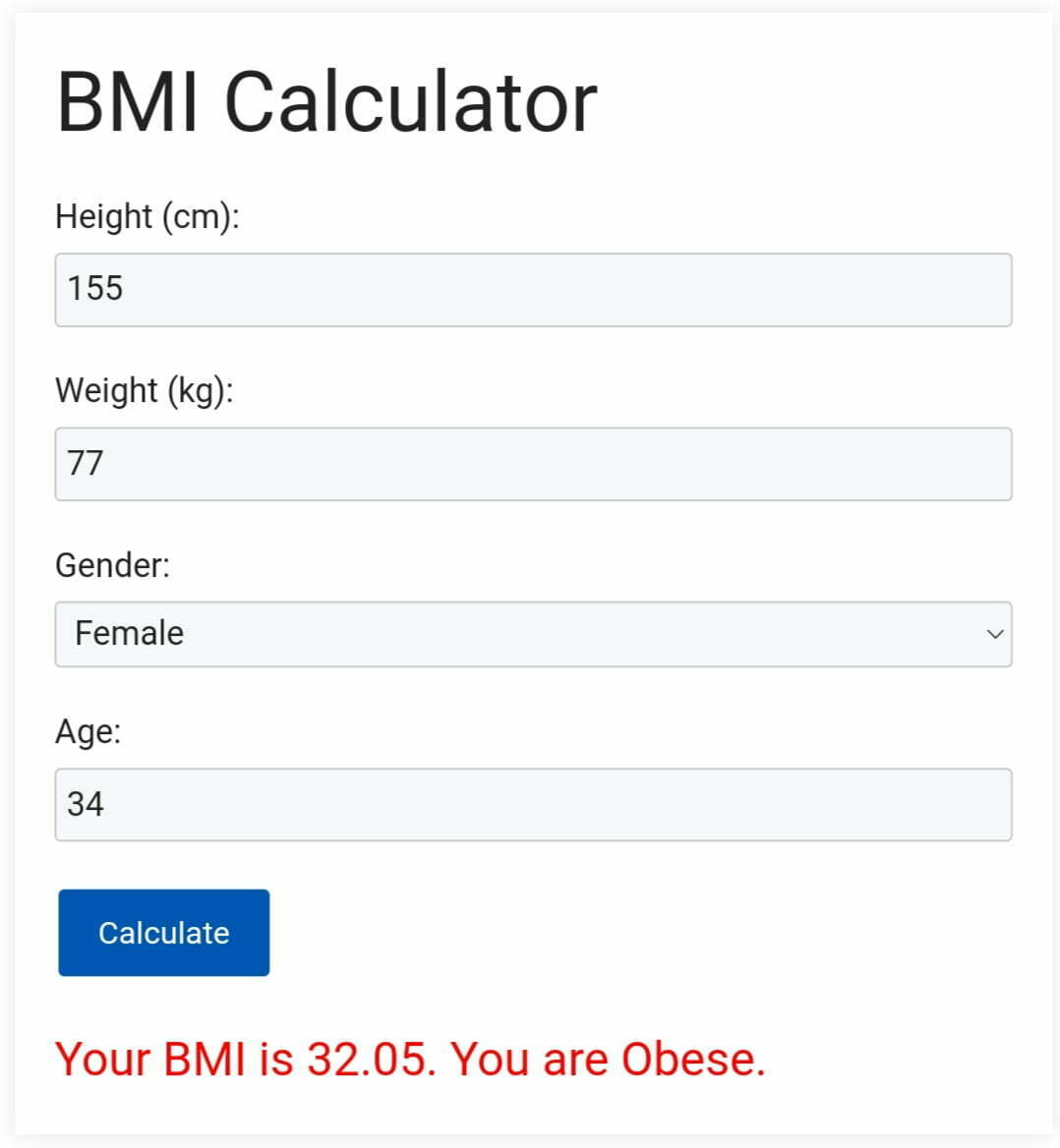 Body Mass Index BMI Calculator Best and number 1 In All